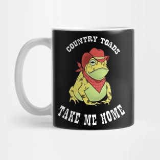 Country Toads Take Me Home Mug